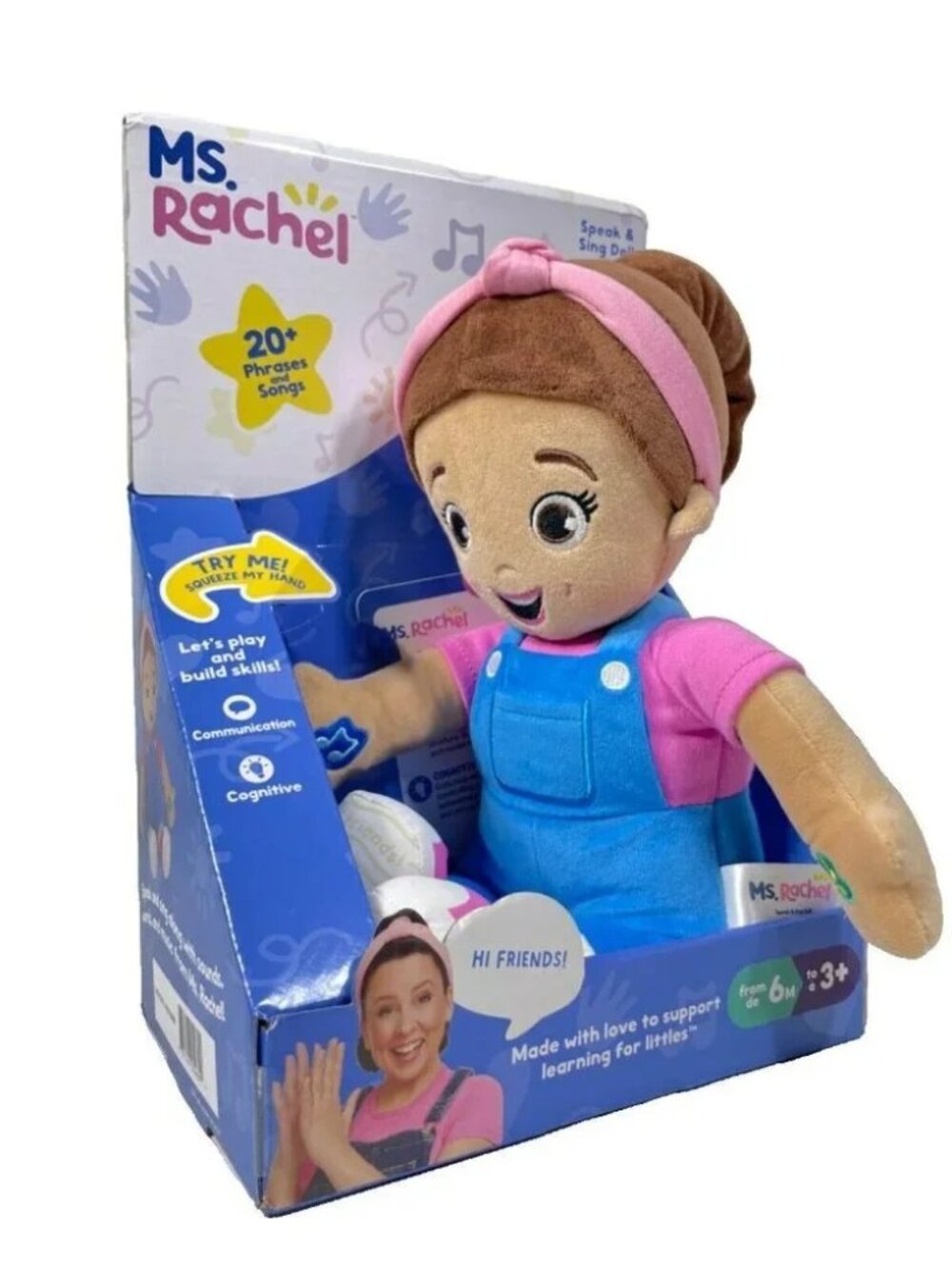 Ms Rachel Speak And Sing Doll MISS RACHEL 16" New 20+ Phrases and Songs